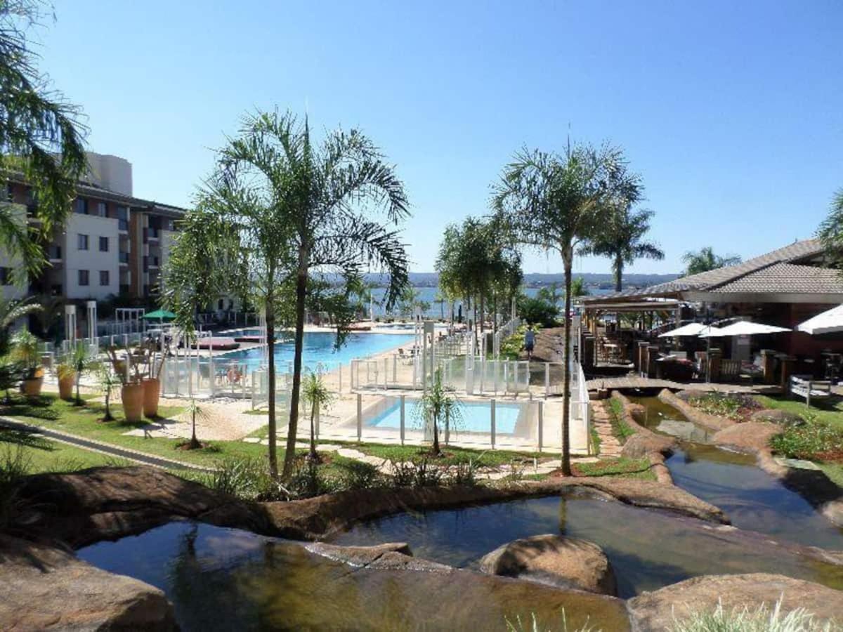 Flat No Life Com Espetacular Vista Do Lago Brasilia Exterior foto